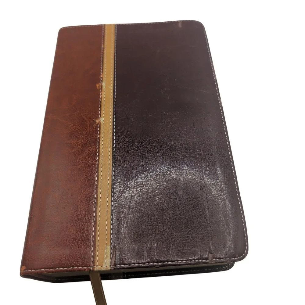 NIV The Message Parallel Study Bible Italian Duo-Tone Leather Zondervan
